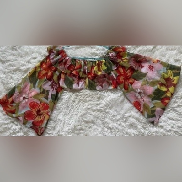 L’atiste Ruffle Statement Blouse Romanticcore Glam Party Top Night Luxe Size M - Picture 6 of 10